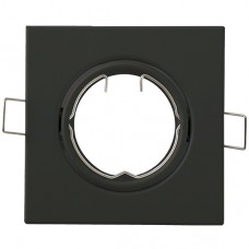 Σποτ Τετράγωνο Χωνευτό Κινητό Μεταλλικό Μαύρο 9251S/BL